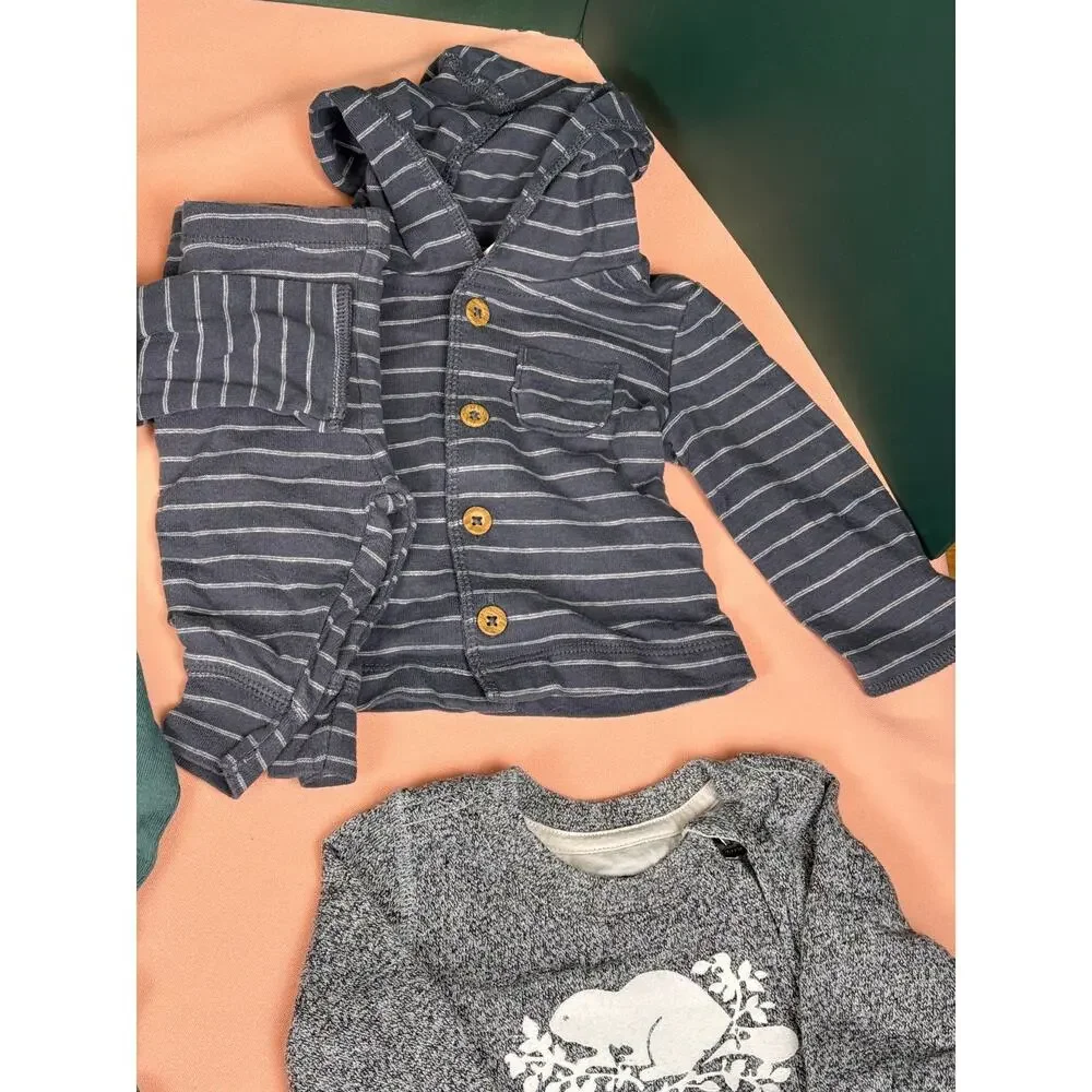 Baby Boy 0–3M Fall/Winter Clothing Lot – Carter’s, Roots, Disney & More – #179